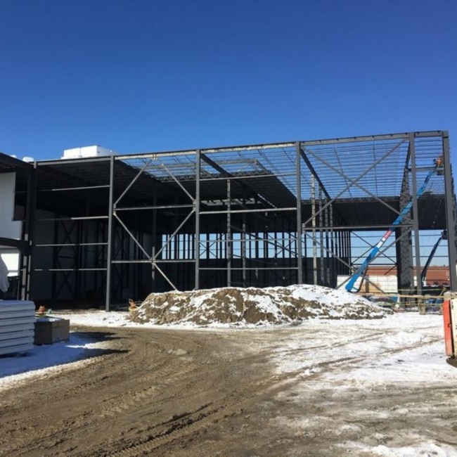 Steel Structure Fabrication During Construction in Toronto