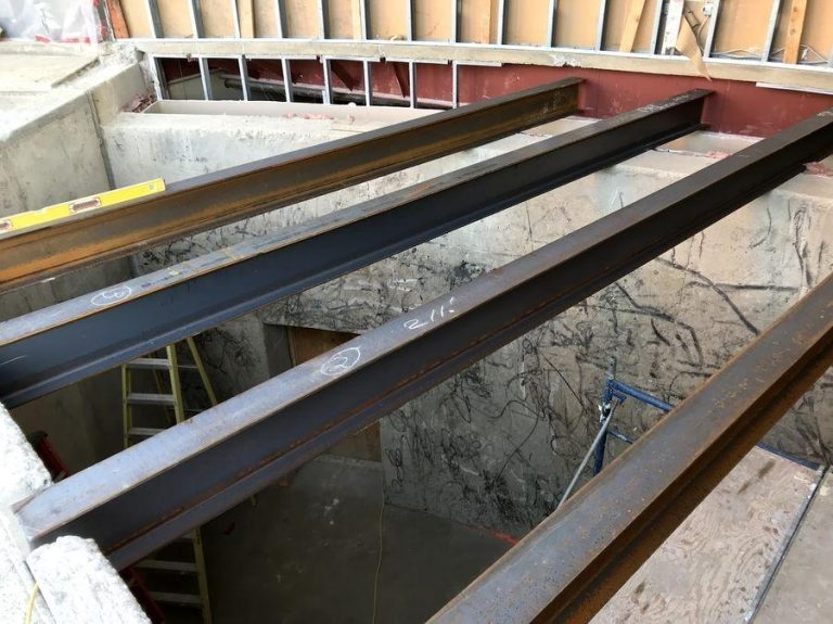 Structural steel installed for the Church Office Expansion project