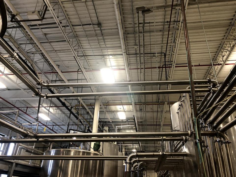 Installed stainless steel components in the Weld Rich & Steel factory repair project